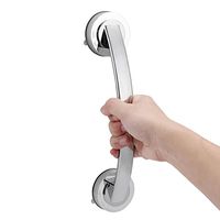 Dreamyth Bath Safety Handle Suction Cup Handrail Grab Bathroom Grip Tub Shower Bar Rail Durable (silver 29cm)