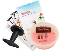 TheraPutty Antimicrobial Exercise Putty Red - Soft 4 OZ + Puttycise Knob Turn TheraPutty Exercise Tool + Manual Bundle
