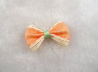 80 Pcs Satin Ribbon Bow Sewing/Wedding/Appliques Pick Color (Peaches)