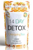 14 Day DETOX Tea from Qutea with GINGER & Papaya to boost your Natural Teatox Cleanse - taste the fusion of Green Tea, Rooibos and Oolong. DELICIOUS!