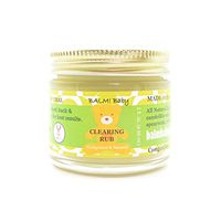 Balm Baby Eucalyptus Rub - Natural Chest and Tummy Rub For Stuffy Noses and Chests and Nausea  (2 Ounce Glass Jar)