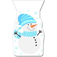 Creative Converting Snowman Cello Bags with Zip