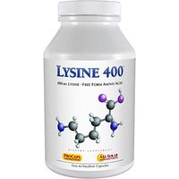 Andrew Lessman Lysine 400-360 Capsules – Natural Source of 100% Pure Essential Amino Acid. Supports Fat Burning and Energy Metabolism. Supports Bones, Joints, Connective Tissue. No Additives
