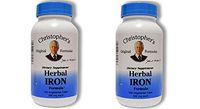 Christopher's Herbal Iron,180 Caps 2 Pack