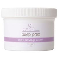 Rolyan Deep Prep Relax Massage Cream, Professional Quality Massage Creme for Relaxing Full Body Massage & Sore Muscles & Trigger Point Pain Relief, 8 oz