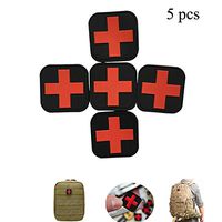 Zaptex Cross Tactical Patch PVC First Aid Medical Rescue Patch Chapter for Outdoor (5 pcs)