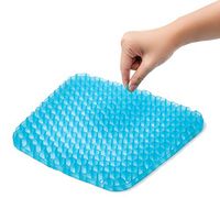 WAOBE Gel Seat Cushion, Airflow Orthopedic Design Pain Relief Breathable Support Seat Absorbs Pressure Points for Tailbone & Back Pain Honeycomb Design
