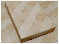 eVincE Classic Textured Matte Floral Gift Wrapping Papers | Soft Paper to wrap in Style | Fun Facts of Flowers for All Occassion Gifts Wrapping | Set of 10 Sheets (42 x 68 cms)(Brown)