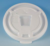 Hot Cup Lid, Tear Back, 10 fl. oz., PK1000