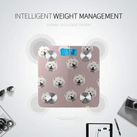 Bluetooth Scale Weight Cartoon Cute Honest Dog Pet Chow Chow Smart Body Scale Body Fat Composition Monitor Analyzer with Smartphone App for Body Management-396 Lbs