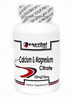 Calcium and Magnesium Citrate 500mg/250mg 200 Capsules ~ Renevitol