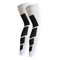 FITTOO Compression Full Leg Sleeve (1 Pair), Thigh and Calf Support forLeg Muscle Protection, Cycling, Running, Football, Basketball,Running, Crossfit, Non-Slip Inner Bands