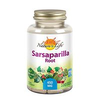 Nature’s Life Sarsaparilla Root 450 | Energy and Mood Support | Joint and Skin Health Formula, Non-GMO, 100ct, 100 Serv.