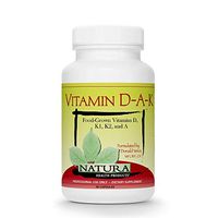 Natura Health Products - Vitamin D-A-K, Bone, Heart and Vision Supplement - with Strength Supporting Vitamins D3 5000 IU, K1, K2, and Vitamin A from Carotenoids- 60 Capsules