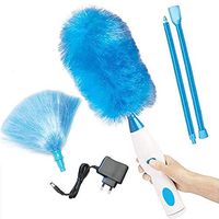KANGERXIN Electric Duster, Spin Duster 360 ° Hurricane Spin Electric Duster Cleaning Brush Cargable, Duster Brush The Electric Duster Pen 180 ° Multifunctional Electric Duster (Color : Chargable)