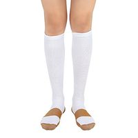 MojaSports Graduated Compression Socks (1 Pair) Athletic Medical Use for Men Women (Copper/White,"XX-Large")