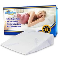 Sleepnitez 8" Wedge Pillow for Acid Reflux, Luxurious 3.25" Memory Foam Pillow Wedge for Sleeping, Anti Snoring, GERD, Post Surgery. Bed Wedge Pillow + Tencel Bamboo Washable Cover
