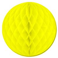 12" Yellow Honeycomb Ball