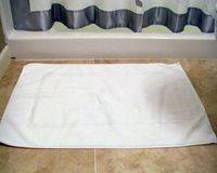 6pc LOT of NEW WHITE COTTON HOTEL BATH MATS 7#dz 20X30