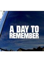 A Day To Remember Famous Quote - Vinyl 8" wide (color: WHITE) decal laptop tablet skateboard car windows sticker