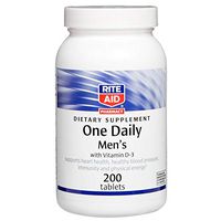 Rite Aid Men's One Daily Multi-Vitamin Plus Vitamin D-3-200 Count