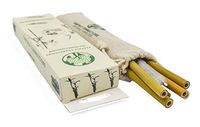 Bamboo Straws Drinking Reusable- Includes FREE Cleaning Brush and FREE Travel Pouch- Eco-Friendly, Zero Waste, Compostable and Biodegradable Straw for Tea, Coffee, Water and Juice- 10-Pack