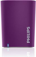 Philips BT100V/27 Wireless Mini Portable Bluetooth Speaker, (Violet)