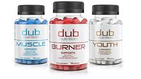 Burner, Muscle, Youth Combo by dub Nutrition | All Natural Fat Burner, Muscle Workout Recovery, Immune Boost Supplement Package | Most Advanced Formula on The Market | 90 Capsules per Bottle