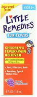 Little Remedies Fever Pain Reliever for Children, 4 Fluid Ounce (Pack of 2)