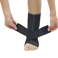 Ankle Brace Breathable Foot Sleeve with Compression Wrap Support for Sports Protect,Prevent Re-Injury,Reduce Swelling,Ankle Sprain,Plantar Fasciitis,Stabilizing Ligaments(2 Pcs) (Black, X-Large)