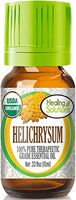Organic Helichrysum Essential Oil (100% Pure - USDA Certified Organic) Best Therapeutic Grade Essential Oil - 10ml