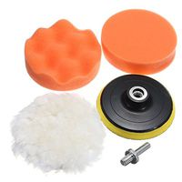 Hitommy 5pcs 4/5/6/7 Inch Sponge Pads Polishing Waxing Buffing Pads Kit for Car polisher - 6 Inch
