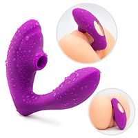 10 Vibration+ 10 Sucking Wearable Wireless Remote Viberate Toys Quiet Powerful Vibrant Silicone Clitorial Stimulation Pussey Vibator Mini Sùckíńg Toy for Women, Wearable Adult Toy,T-Shirt