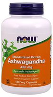 NOW® Ashwagandha, 450 mg, 180 Veg Capsules