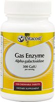 Vitacost Gas Enzyme Alpha-galactosidase - 300 GalU per Serving - 120 Chewable Tablets