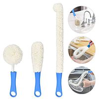 ZILONG 3 Pack Bottle Cleaning Brush Flexible Bottle Scourer - Multi-Function Household Cleaning Tools for Cleaning of Wine Decanters, Goblets, Glasses, Cups