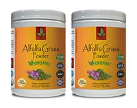 antioxidant Vitamins for Women - Alfalfa Organic Grass Powder - Pure and Potent Ingredients - Organic Alfalfa Grass - 2 Cans 16 OZ (112 Servings)