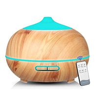 Humidifier Portable Aromatherapy Diffuser with Cool Mist and 7 Colour Changing LED Lights Aroma Diffuser, Waterless Auto Off Air Purifiers(with Remote Control)