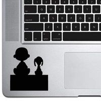 Snoopy Charlie Silhouette Decal for Trackpad Laptop MacBook Yeti Cup Mug Bottle