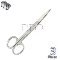 DDP 3 PCS OPERATING DISSECTING STRAIGHT SCISSORS 4.5" SHARP/SHARP INSTRUMENTS