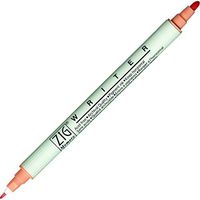 Kuretake ZIG Memory System Twin Marker, Writer, No.207, Island Coral (MS-6600-207)