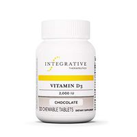 Integrative Therapeutics - Vitamin D3 2,000 IU - Immune System and Bone Support - Chocolate Flavor - 120 Chewable Tablets