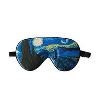 ZIMASILK 100% Natural Silk Sleep Mask Blindfold,Adjustable Super-Smooth Soft Eye Mask for Sleep with Bag(Pattern 3)