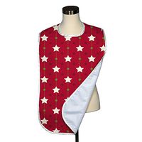 Christmas Collection Collection Adult Bib - Covered with Care Assorted Prints Available! (Christmas Stars Red)