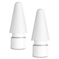 COOYA Replacement Tip Compatible with Apple Pencil, 2 Pack Sensitive iPencil Nibs Extra Stylus Pen Tips for iPad Pro Pencil/Pencil 2