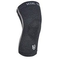 Vital Salveo-Compression Joint Protection Recovery Knee Sleeve/Brace S-Support, Pain Relief, Sports and Daily wear-Dark Grey (1PC)-M