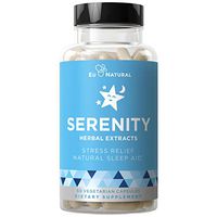 Serenity Natural Sleep Aid & Immune Support – Drift Off & Fall Asleep Without Being Groggy – Non-Habit Sleeping Pills – Magnesium, Valerian Root, Melatonin – 60 Vegetarian Soft Capsule
