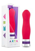 Blush Luminance - G Spot Satin Smooth Silicone IPX7 Waterproof 10 Setting Deep Rumble Vibrator 5 Year Warranty - Cerise