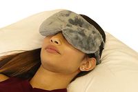 Cooling Eye Compress - Soft Blackout All Natural Aromatherapy for Tension Relaxation, Stress and Pain Relief - Wearable Tension Migraine & Headache Relief - Long Lasting Cooling Therapy
