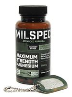 MilSpec Men's Maximum Strength Magnesium Advanced Formula, 500 mg Tablets